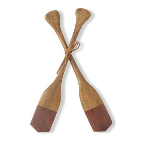 Wooden Decorative Boat Paddles - Two-Toned