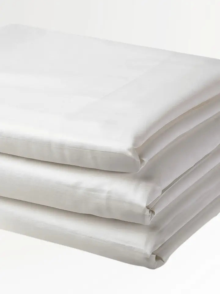Faceplant Dreams Bamboo Queen Sheet Set - White