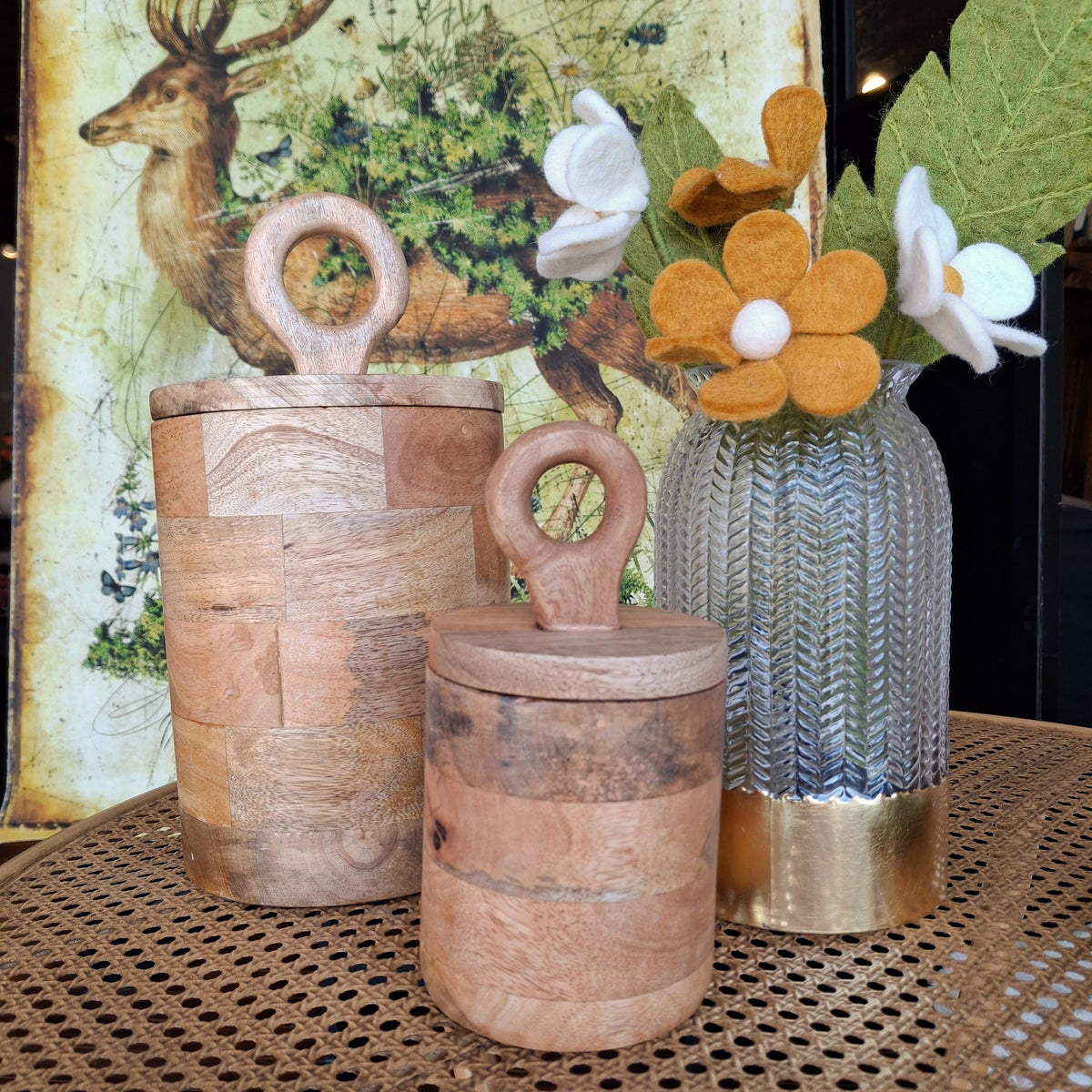 Mango Wood Canister