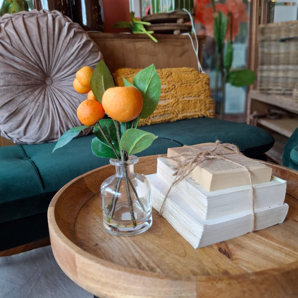 Oranges In Glass Vase
