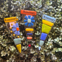 Assorted Glass Herb Markers