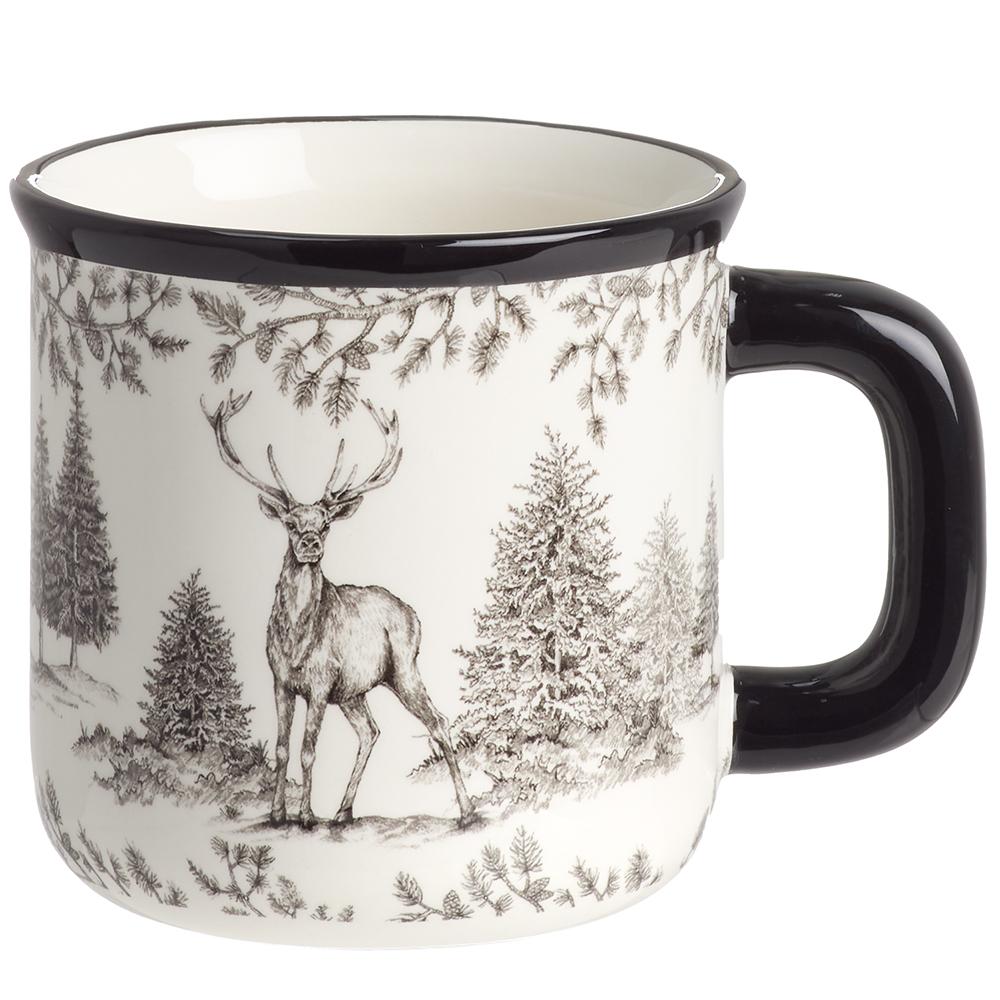 4" Tree and Reindeer Mug