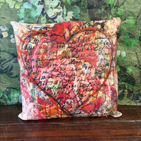 Graffitied Love Canvas Pillow - Style 3