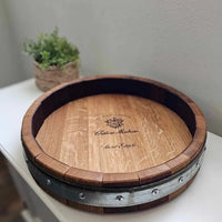 Stamped Wine Barrel Lazy Susan