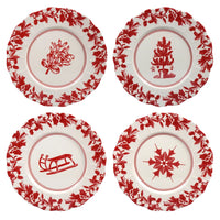 8" Yuletide Scalloped Plate