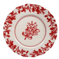 8" Yuletide Scalloped Plate