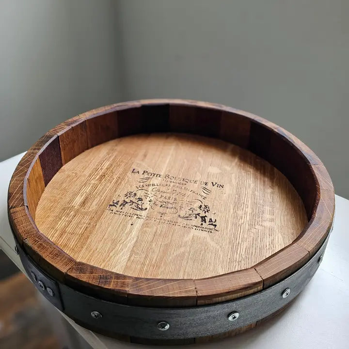 Sono Inspired Wine Barrel Lazy Susan