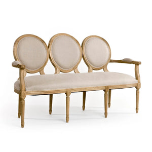 Medallion Oval Back Settee