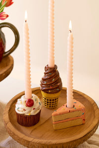 Dessert Taper Candle Holders (Set of 3)