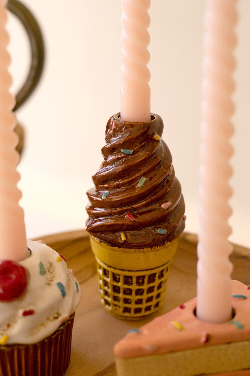 Dessert Taper Candle Holders (Set of 3)