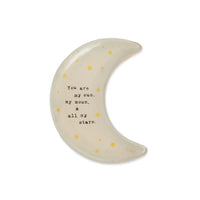 Small Moon Decoupage Plate - 3 Styles