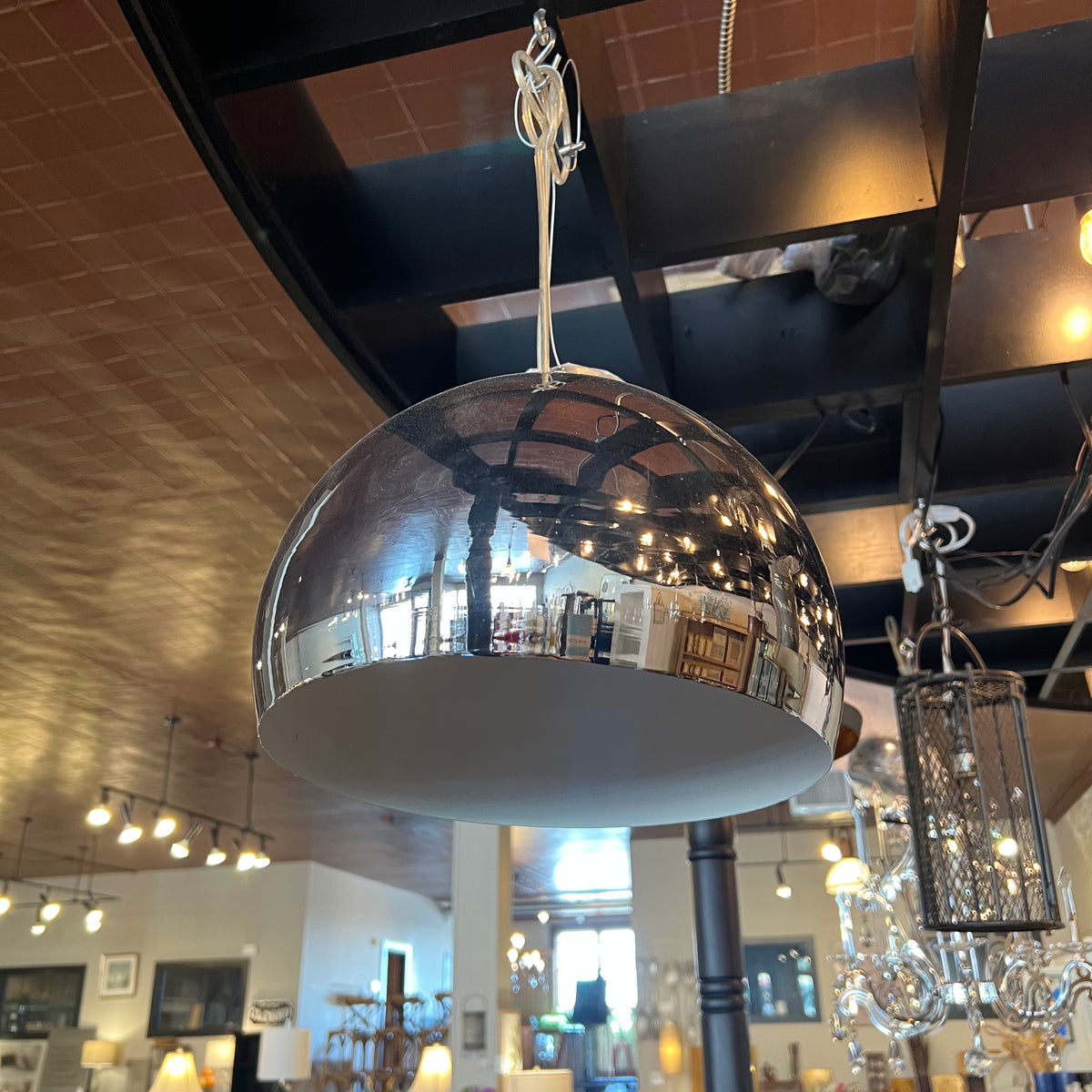 Metal Ceiling Chrome Light