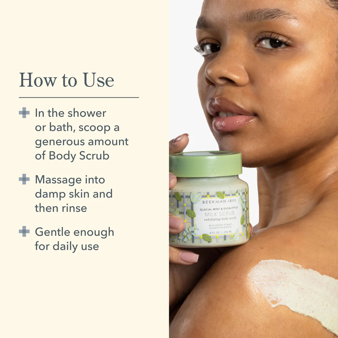 Beekman 1802 Glacial Mint & Eucalyptus Milk Scrub