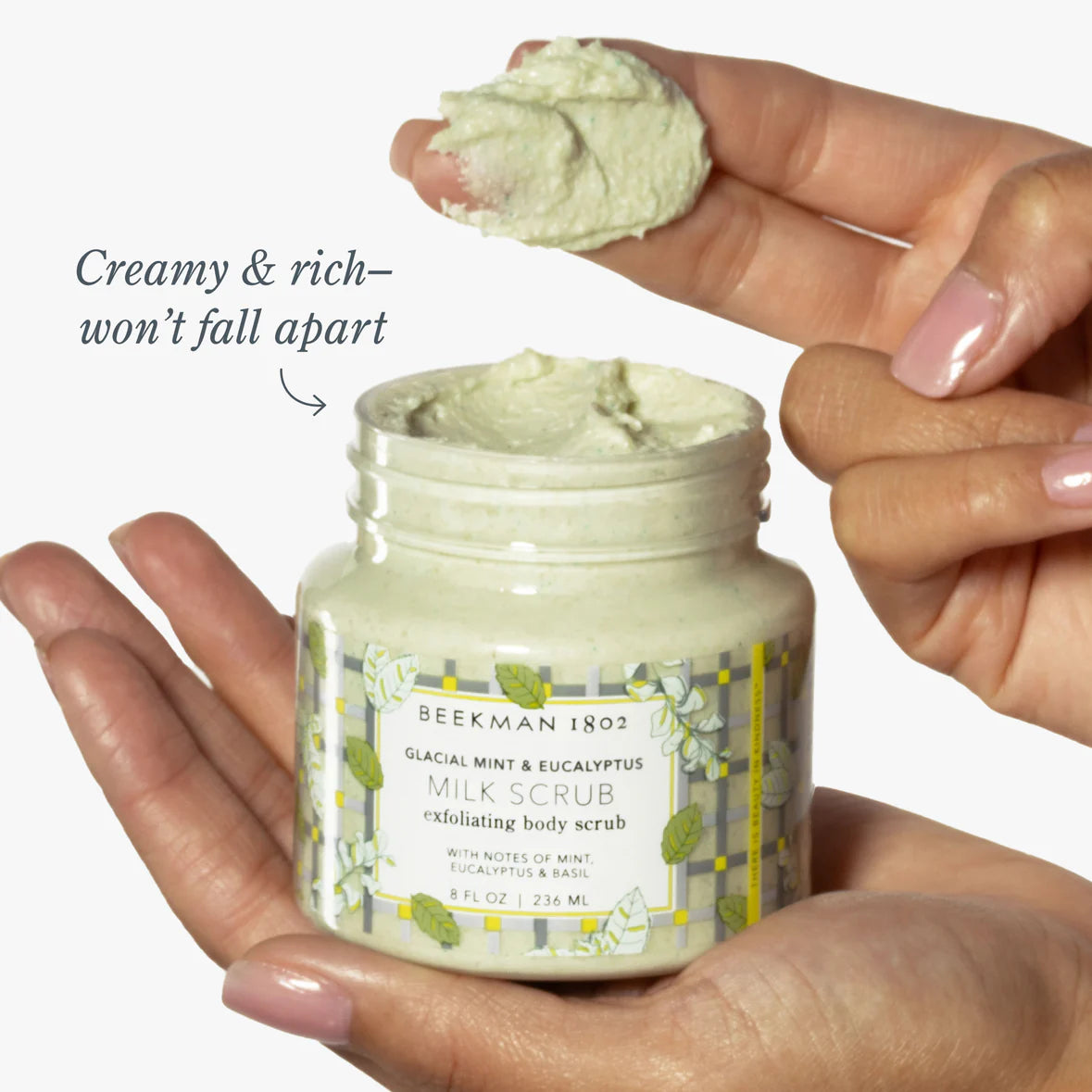 Beekman 1802 Glacial Mint & Eucalyptus Milk Scrub