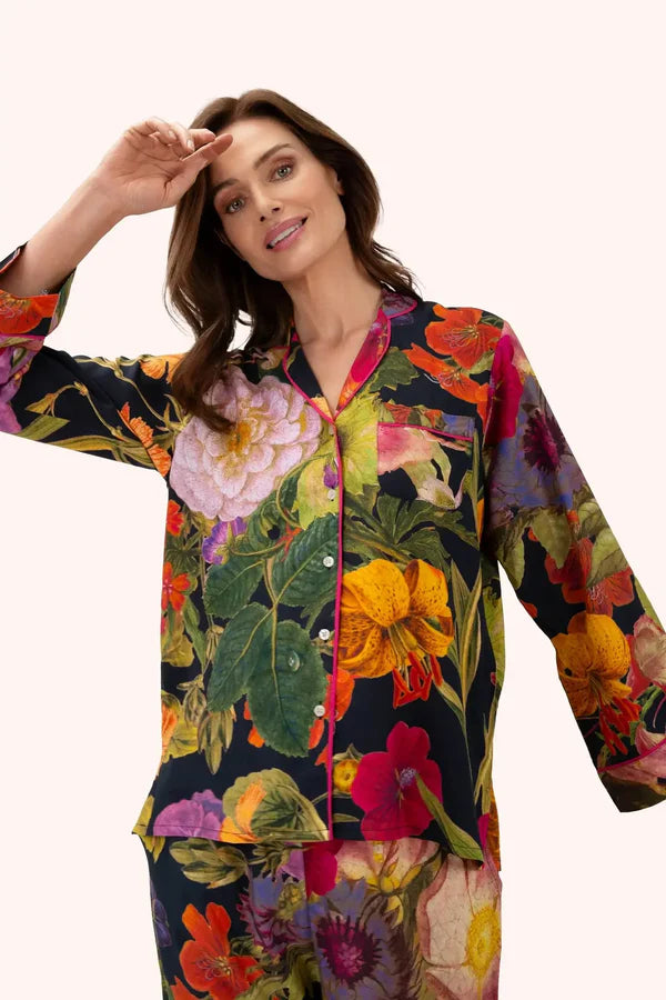 Midnight-Autumn Posy Pajamas