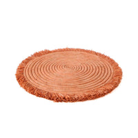 Fringed Peach Charger