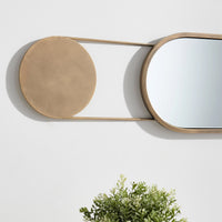 Antique Brass Oval Wall Mirror | Danya B.
