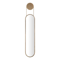 Antique Brass Oval Wall Mirror | Danya B.