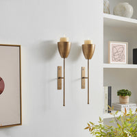 Antique Brass Wall Candle Sconces (Set of 2) | Danya B.
