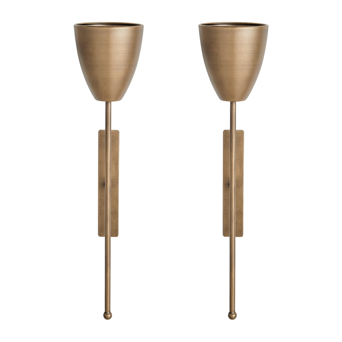 Antique Brass Wall Candle Sconces (Set of 2) | Danya B.