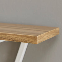 Contemporary Decorative Triangle Accent Metal Frame Wall Shelf - White | Danya B.
