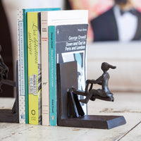 Children Playing on a See-Saw Metal Bookend Set | Danya B.