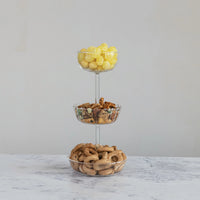 3 Tier Glass Tray