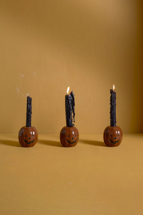 Jack-o-lantern Candlestick Holder