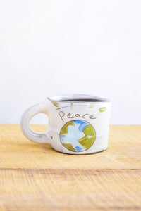 ZPots Handmade World Peace Mini Mug