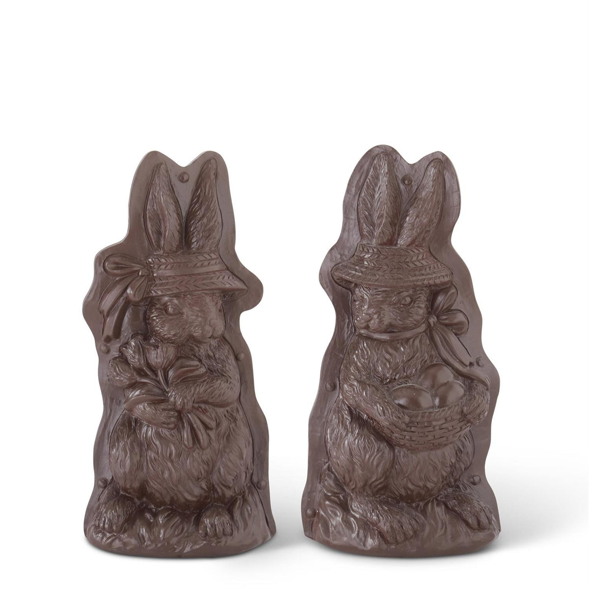 Polyresin Chocolate Mold Bunnies with Hats