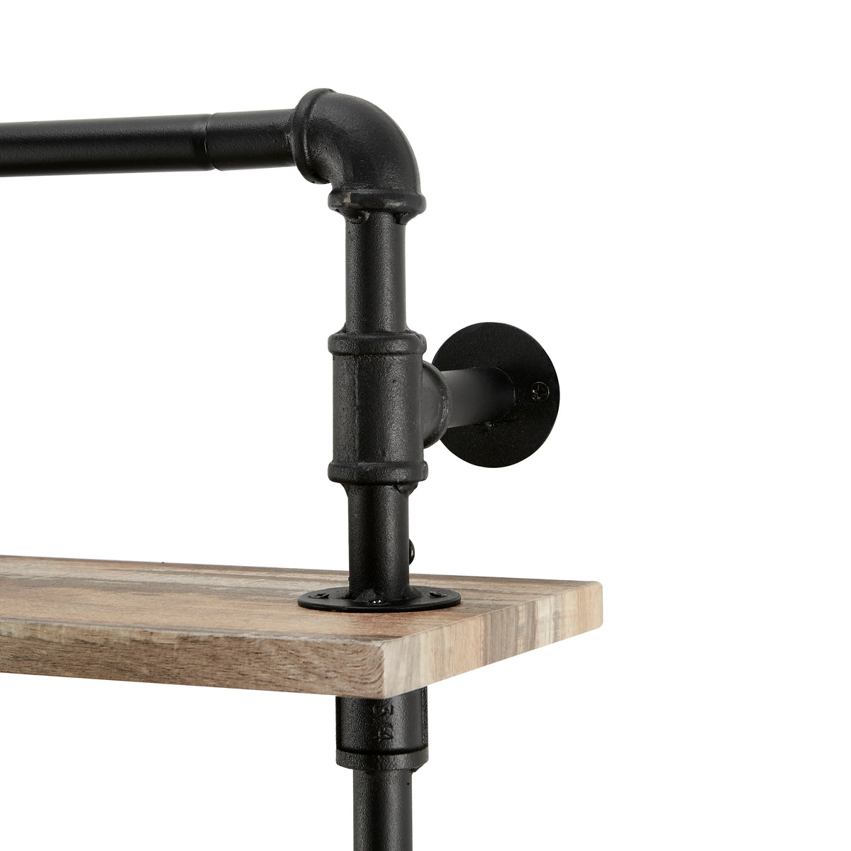 Olivia Double Shelf Unit with Towel Rod | Danya B.