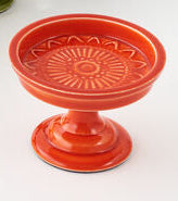 Enameled Iron Pillar Candle Holder