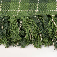 Green Tartan Throw Blanket