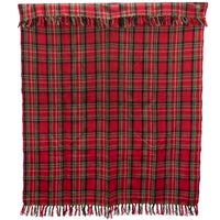 Red Plaid Throw Blanket