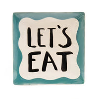 Stoneware Dish with Culinary Sayings