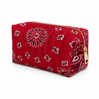 Bandana Cosmetic Case, Everyday Travel Pouch - 4 Styles