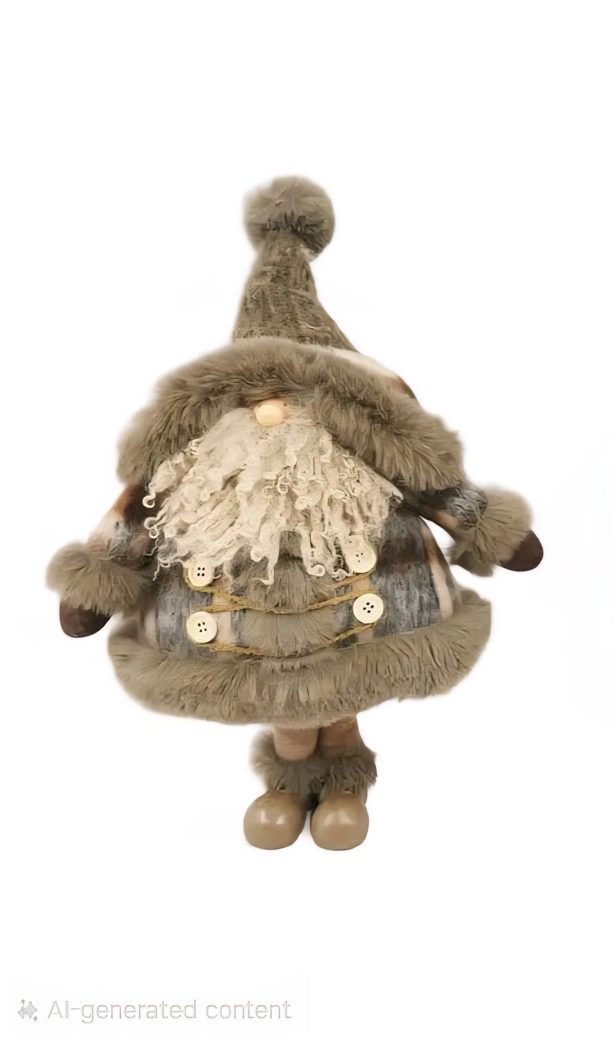 Woodland Santa In Plaid Coat, 2 Styles