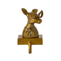 E+E Margie the Doe Antiqued Gold Stocking Holder