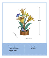Lily Bloom Set - Wooden Puzzle | Hands Craft