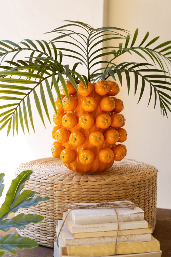 Ceramic Oranges Vase