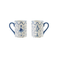 Ceramic Mug with Ballerina or  Nutcracker, 2 Styles
