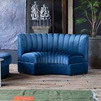 Estelle, Navy Curved Modular Sofa