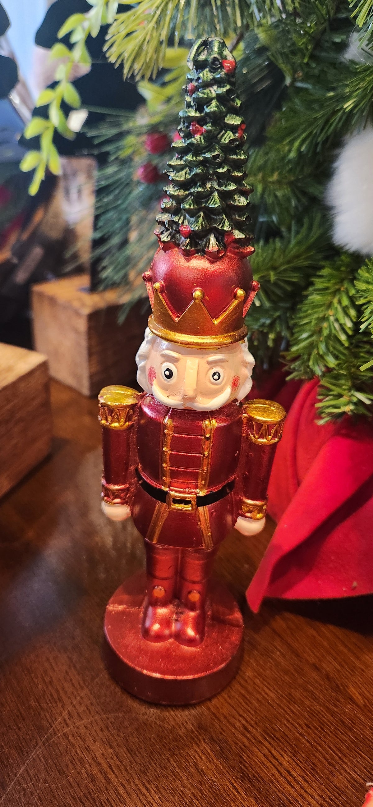 Nutcracker with Tree Candle