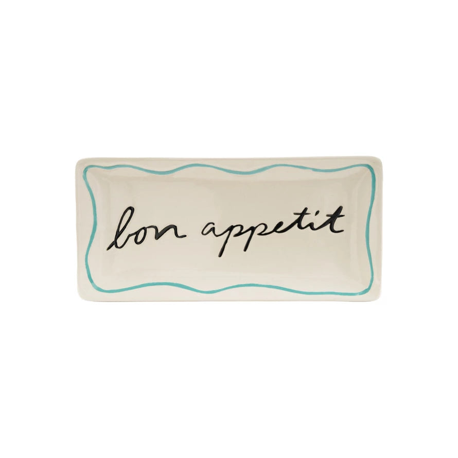 Bon Appétit Stoneware Platter