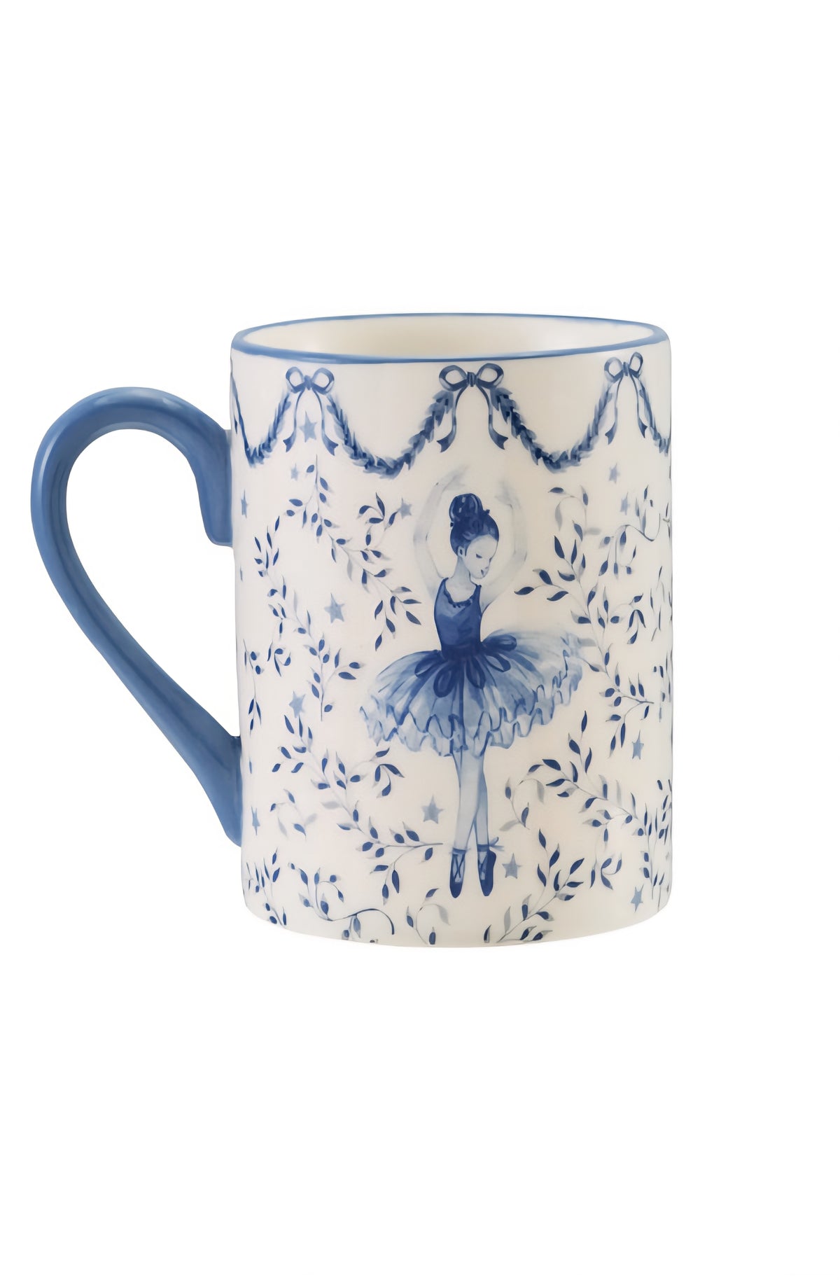 Ceramic Mug with Ballerina or  Nutcracker, 2 Styles