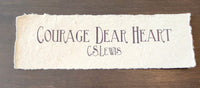Inspirational Author Quote on Handmade Paper Print