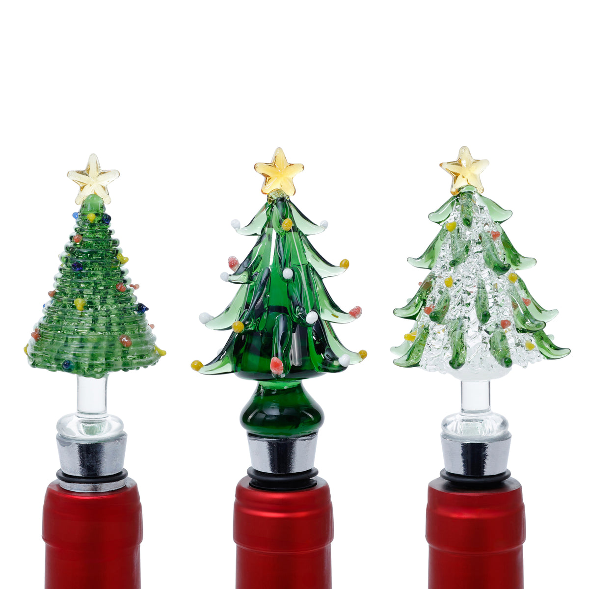 Glass Tree Bottle Stopper in Gift Box - 3 Designs