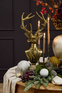 Frankie the Stag Bust E+E Antique Gold Bust