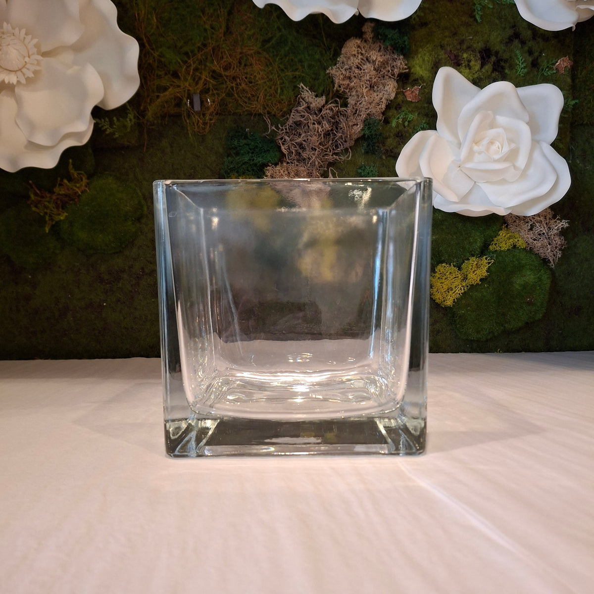 Glass Decorative Square Vase