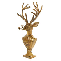 Frankie the Stag Bust E+E Antique Gold Bust